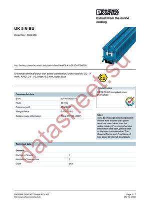 3004388 datasheet  